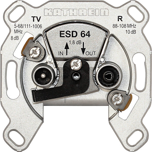 KATHREIN Antennensteckdose 2fach Durchschleifdose ESD 64